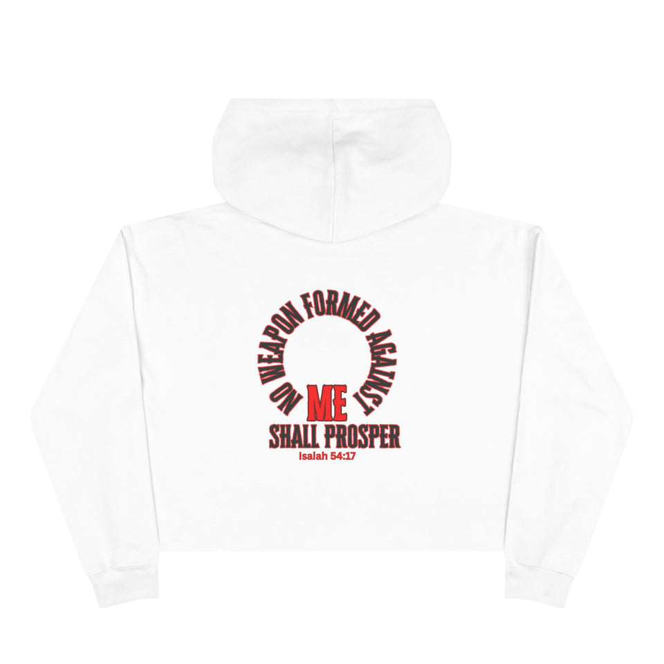 Inspirational Crop Hoodie - 'I Wear the Armor of God' with Bible Verse