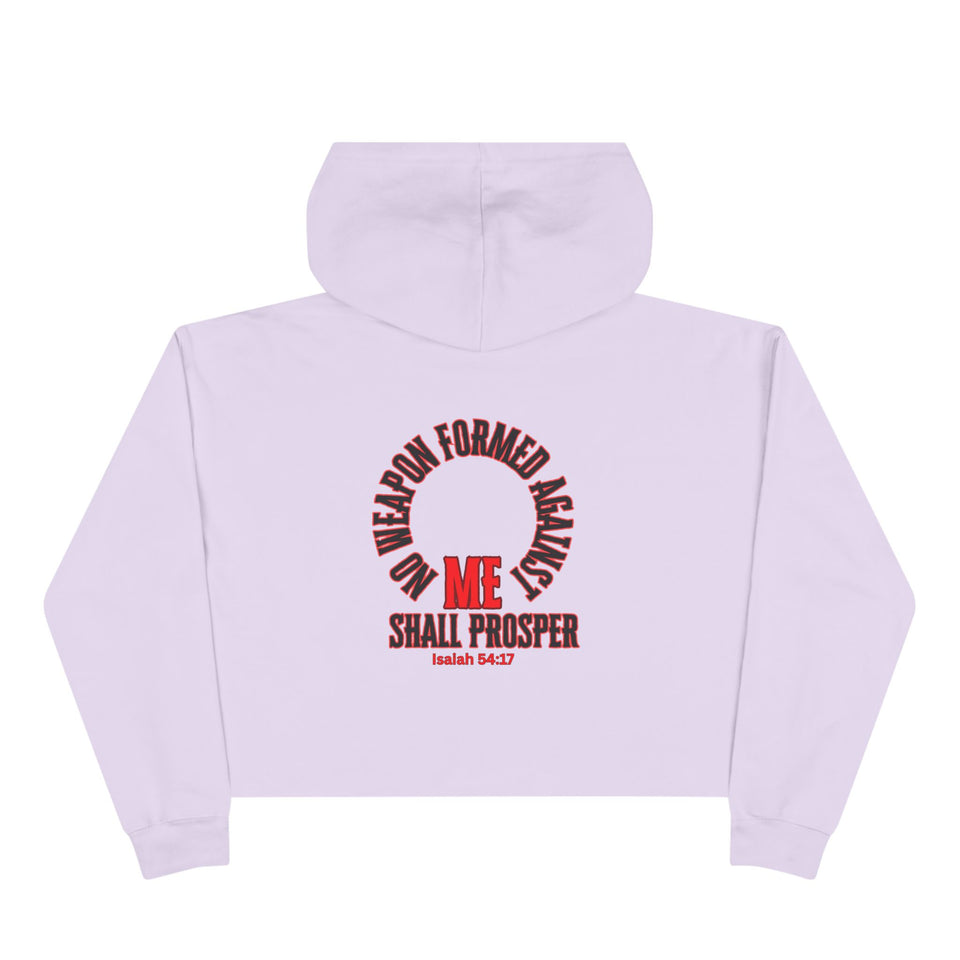 Inspirational Crop Hoodie - 'I Wear the Armor of God' with Bible Verse