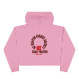 Inspirational Crop Hoodie - 'I Wear the Armor of God' with Bible Verse