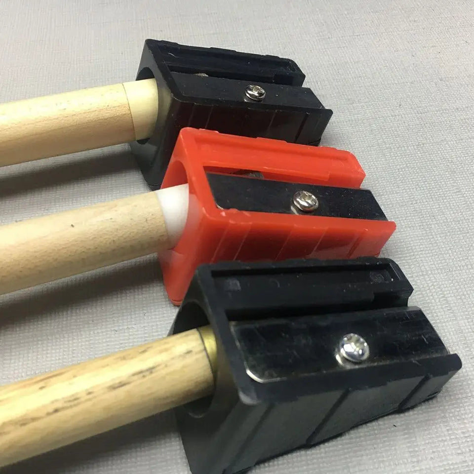 3 Pcs Cue Tip Trimmer Repair Tool Billiards Roll Knife Plastic Sharpeners Clippers Lightweight Practical Use Pool Snooker
