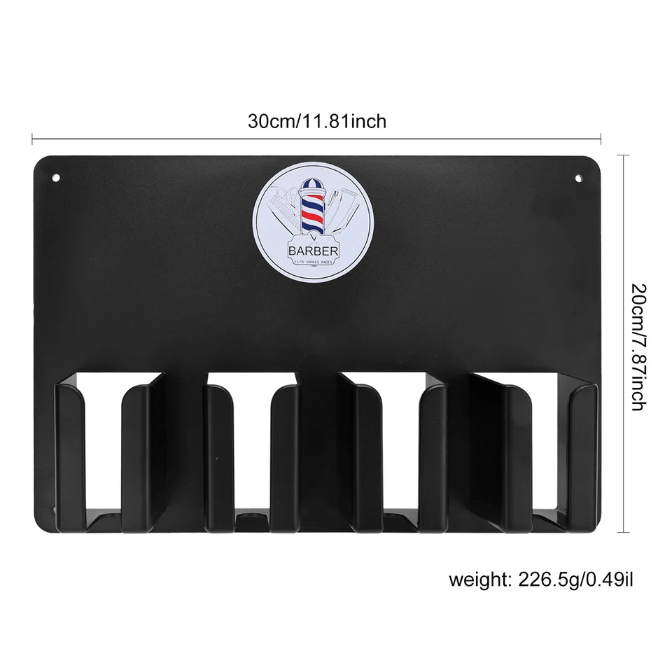 Wall  Clipper Rack Hair Trimmer Shaver Holder Mounted Hair Dryer Barber  Box Salon Practical Tool