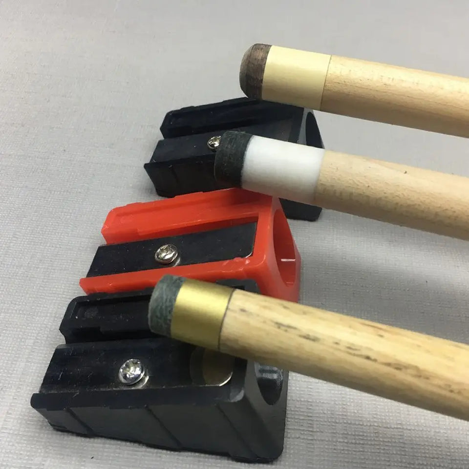 3 Pcs Cue Tip Trimmer Repair Tool Billiards Roll Knife Plastic Sharpeners Clippers Lightweight Practical Use Pool Snooker