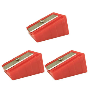 3 Pcs Cue Tip Trimmer Repair Tool Billiards Roll Knife Plastic Sharpeners Clippers Lightweight Practical Use Pool Snooker